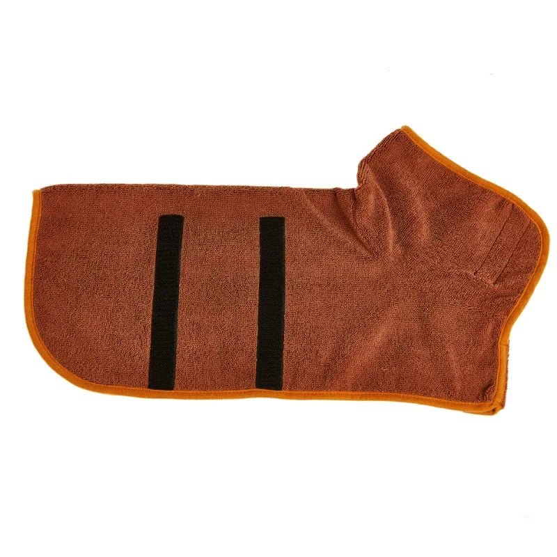 Pet Bathrobe Adjustable Absorbent Towel for Large Medium Small Dog Super Fast Drying Moisture Bath Robe - Checkouts UK
