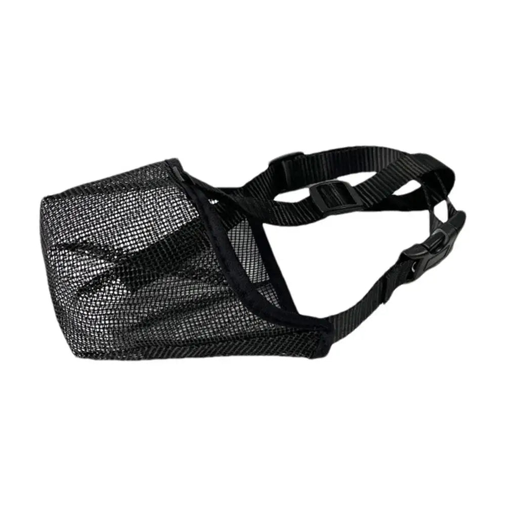 Pet Dog Muzzles Adjustable Breathable Dog Mouth Cover Anti Bark Bite Mesh Dogs Mouth Muzzle Mask For Dogs Long Mouth Doggy Use - Checkouts UK