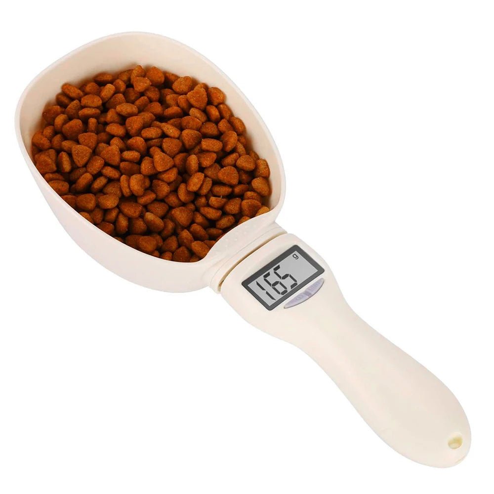 Pet Food Measuring Scoop Electronic Dog Cat Food Measuring Cup Digital Spoon Scale Kitchen Food Scale with LED Display - Checkouts UK