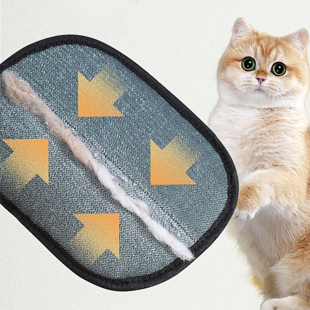 Pet Grooming Gloves Deshedding Brush Glove for Dog Cat Rabbit with Long/Short/Curly Hair - Checkouts UK