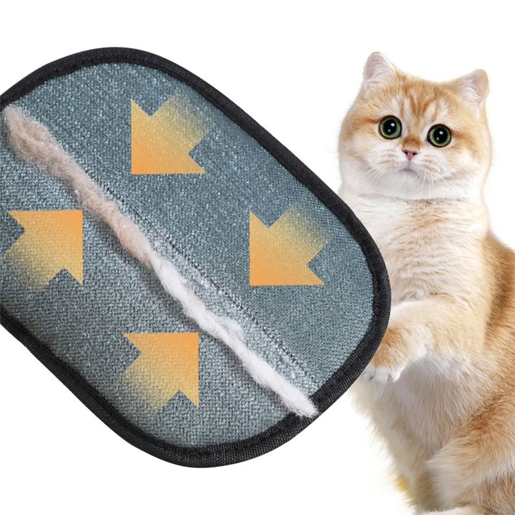 Pet Grooming Gloves Deshedding Brush Glove for Dog Cat Rabbit with Long/Short/Curly Hair - Checkouts UK