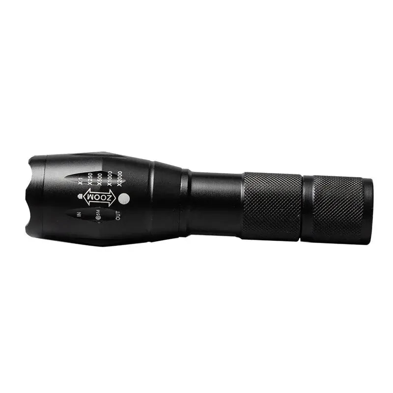 Portable Battery Powered Zoom LED Flashlight Mini Flash Light Torch Lantern 3 Lighting Modes Camping Lamp - Checkouts UK