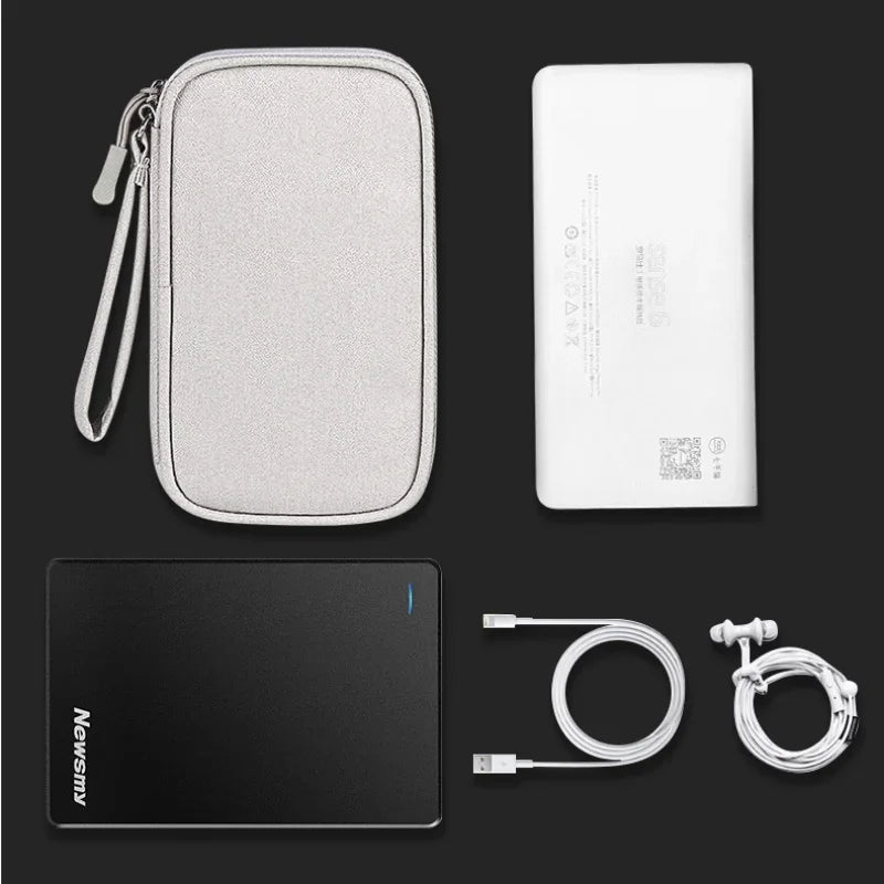 Portable Cable Organizer Waterproof Storage Bag for Power Bank Digital Cable Case Earphone Oxford Cloth Earphone Holder Case - Checkouts UK