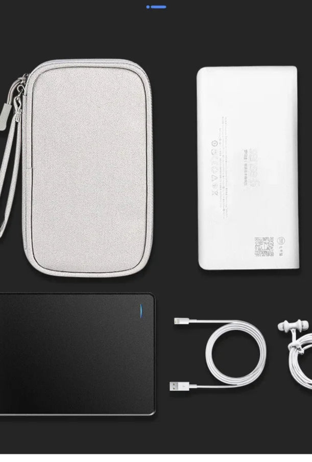 Portable Cable Organizer Waterproof Storage Bag for Power Bank Digital Cable Case Earphone Oxford Cloth Earphone Holder Case - Checkouts UK
