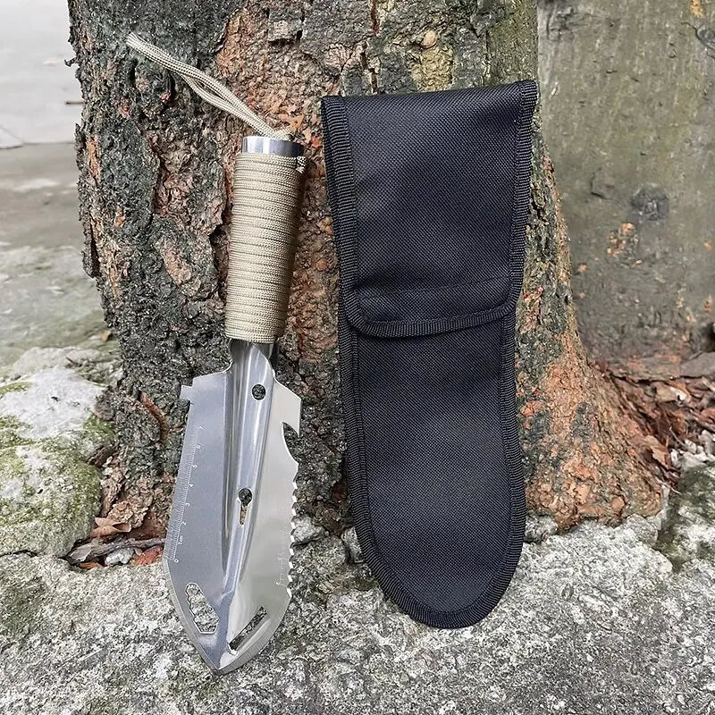 Portable Camping Hiking Traveling Pinic Shovel Multifunctional Ordnance Shovel Survival Outdoor Equipment Garden Tool Shovel - Checkouts UK