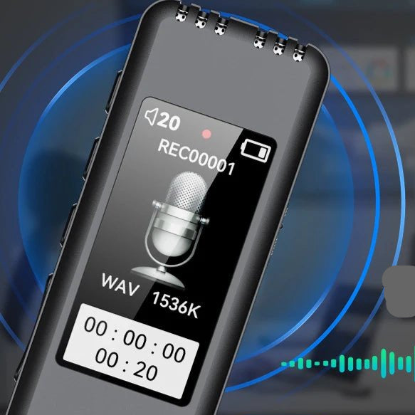 Portable Digital Voice Recorder Pen Max Support 128G SD Card MP3 Player Audio Recorder With 512Kbps Recording Work Interviews - Checkouts UK