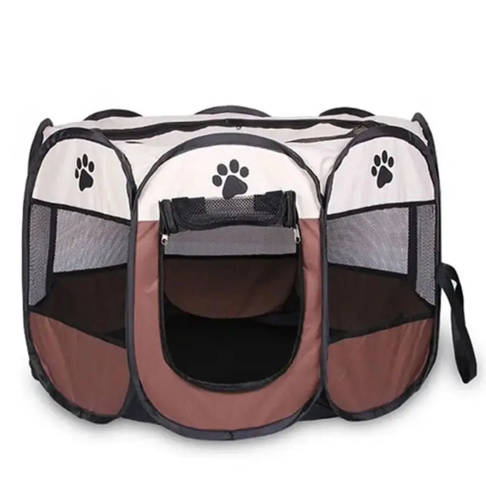 Portable Foldable Pet Tent Kennel Octagonal Fence Puppy Shelter Easy To Use Outdoor Easy Operation Large Dog Cages Cat Fences - Furbury