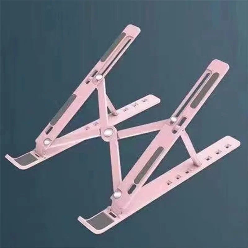 Portable Laptop Stand 7/10 Gears Foldable ABS Tablet for Macbook Apple Air Pro Lenovo Samsung Bracket Universal Pad PC Holder - Checkouts UK