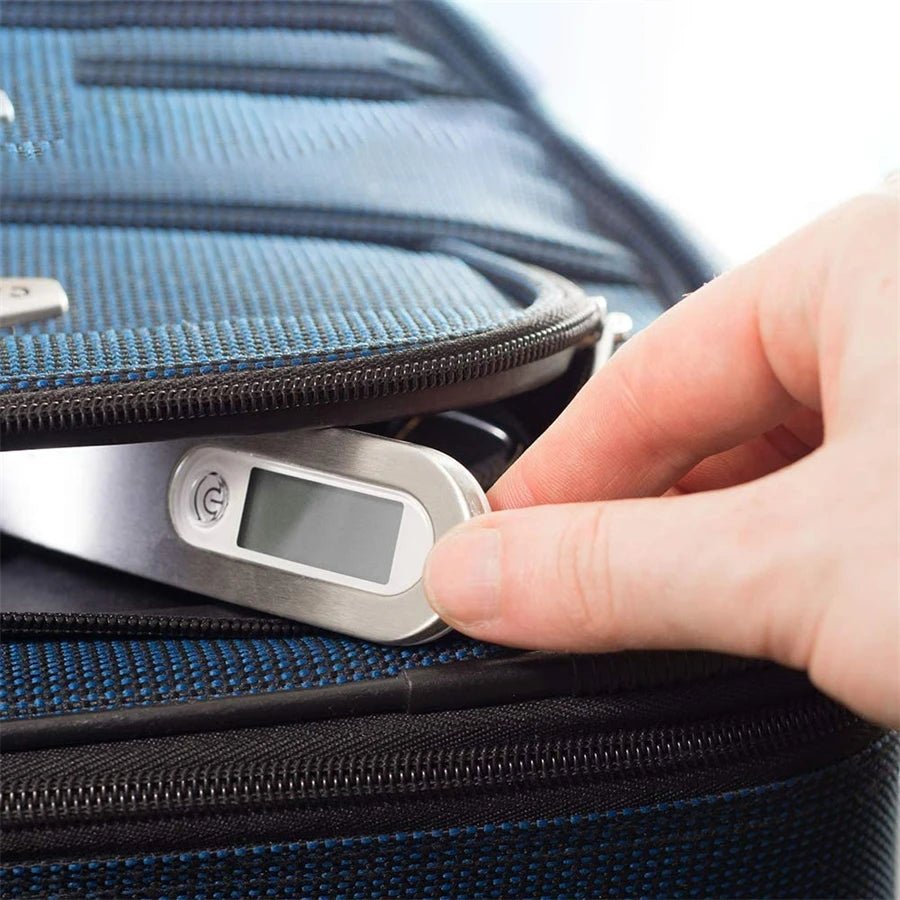 Portable Scale Digital LCD Display 110lb/50kg Electronic Luggage Hanging Suitcase Travel Weighs Baggage Fishing Scale with Hook - Checkouts UK