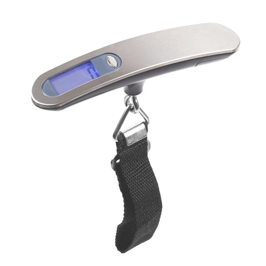 Portable Scale Digital LCD Display 110lb/50kg Electronic Luggage Hanging Suitcase Travel Weighs Baggage Fishing Scale with Hook - Checkouts UK