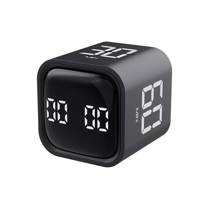 Productivity Cube Timer Gravity Sensor Flipping LED Display 4 Preset Time Dual Modes Countdown Cooking Study Mini Digital Timer - Checkouts UK