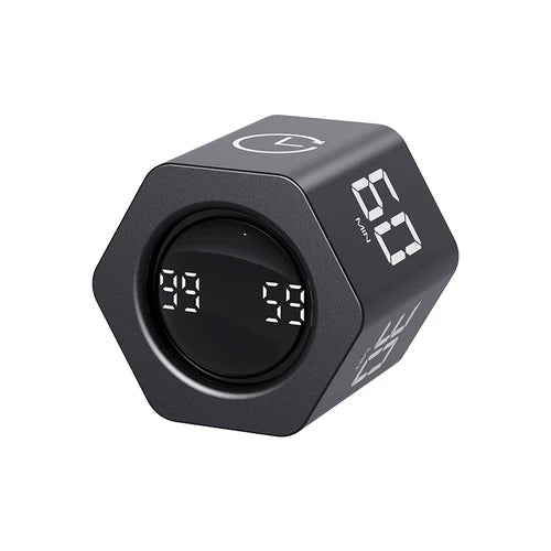 Productivity Cube Timer Gravity Sensor Flipping LED Display 4 Preset Time Dual Modes Countdown Cooking Study Mini Digital Timer - Checkouts UK