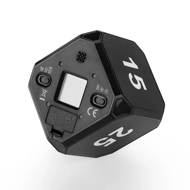 Productivity Cube Timer Gravity Sensor Flipping LED Display 4 Preset Time Dual Modes Countdown Cooking Study Mini Digital Timer - Checkouts UK