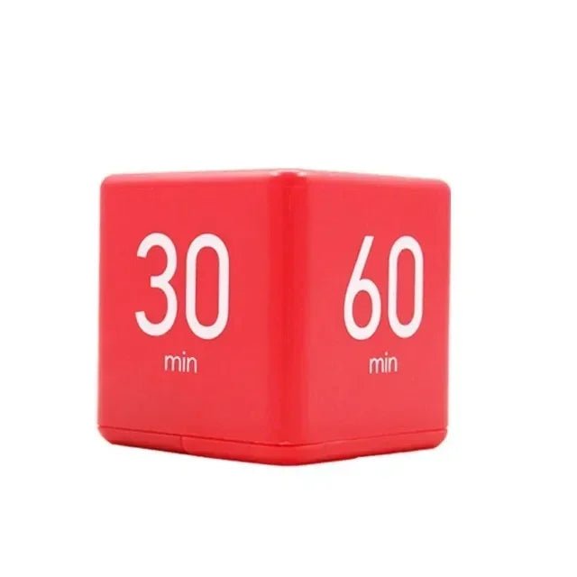 Productivity Cube Timer Gravity Sensor Flipping LED Display 4 Preset Time Dual Modes Countdown Cooking Study Mini Digital Timer - Checkouts UK