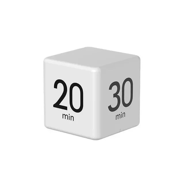 Productivity Cube Timer Gravity Sensor Flipping LED Display 4 Preset Time Dual Modes Countdown Cooking Study Mini Digital Timer - Checkouts UK