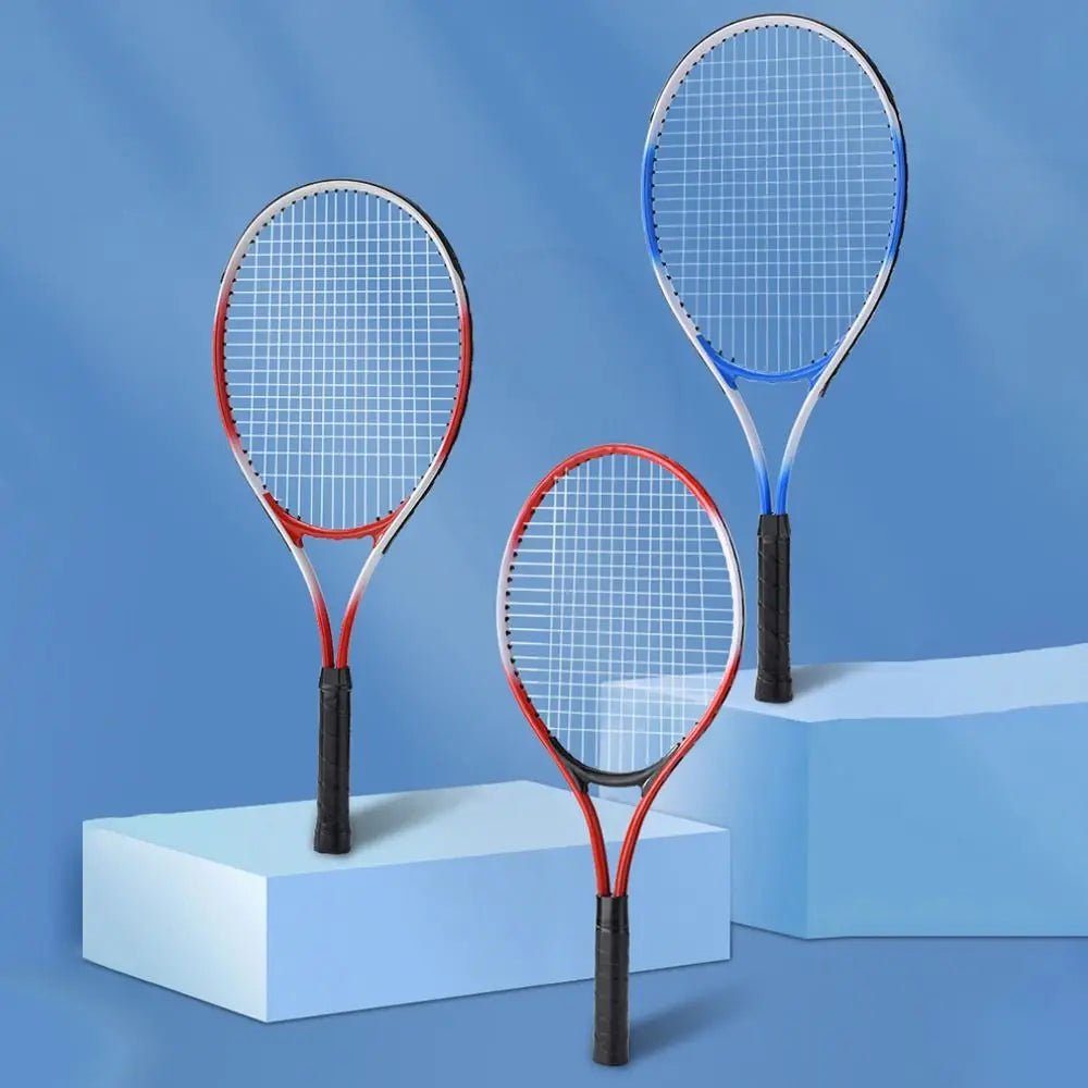Red Blue Child Tennis Racket Training Professional Tennis Racquet Parent Child Interactive Shockproof Beginner Racquet Unisex - Checkouts UK