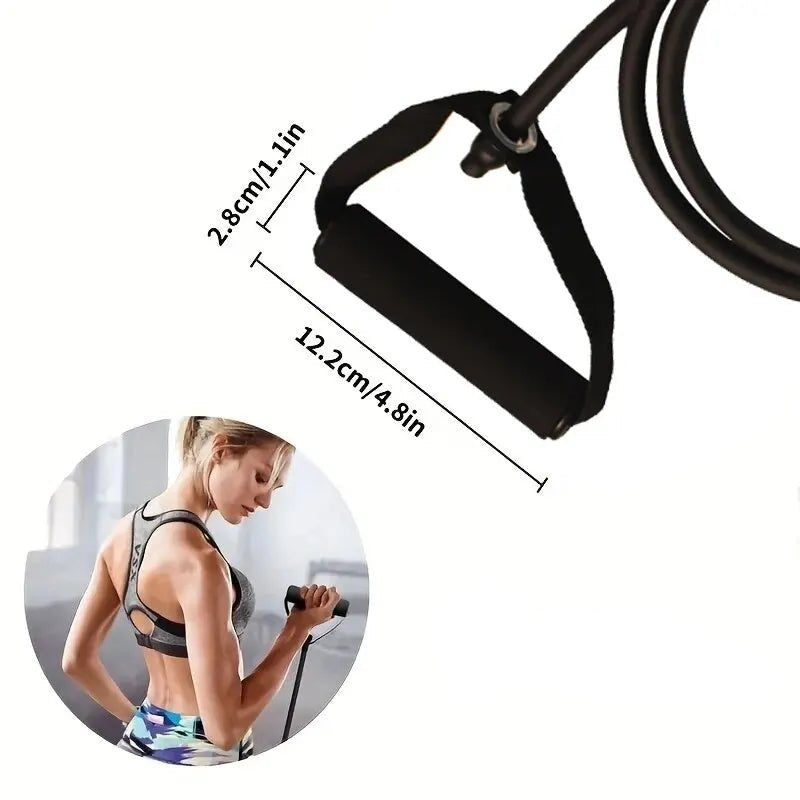 Resistance Bands With Handles, Exercise Bands, Workout Bands With Handles For Men Women, Strength Training Equipment At Home - Checkouts UK