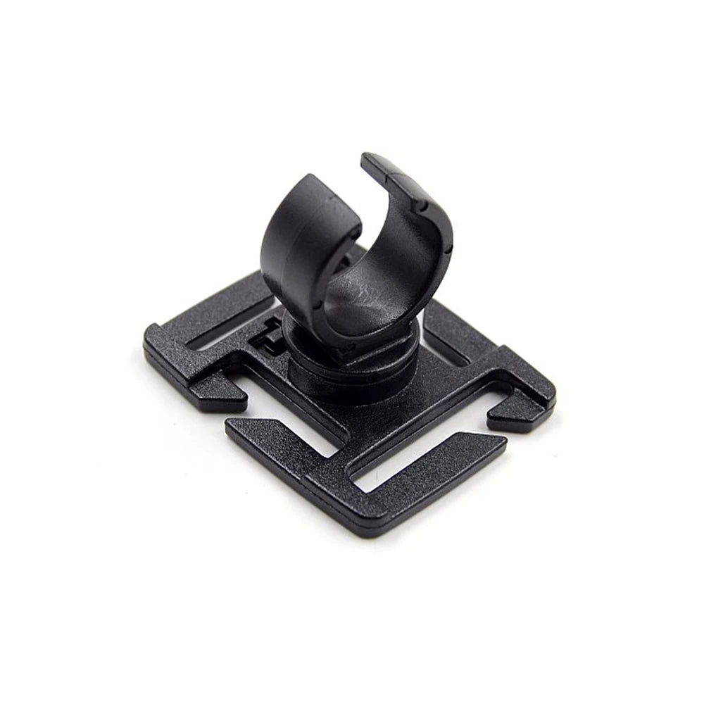 Ring Flashlight Work Backpack Lamp Outdoor Hike Climb Pack Light Holder Water Pipe Pole Tool Clamp Shoulder Tape Clip - Checkouts UK