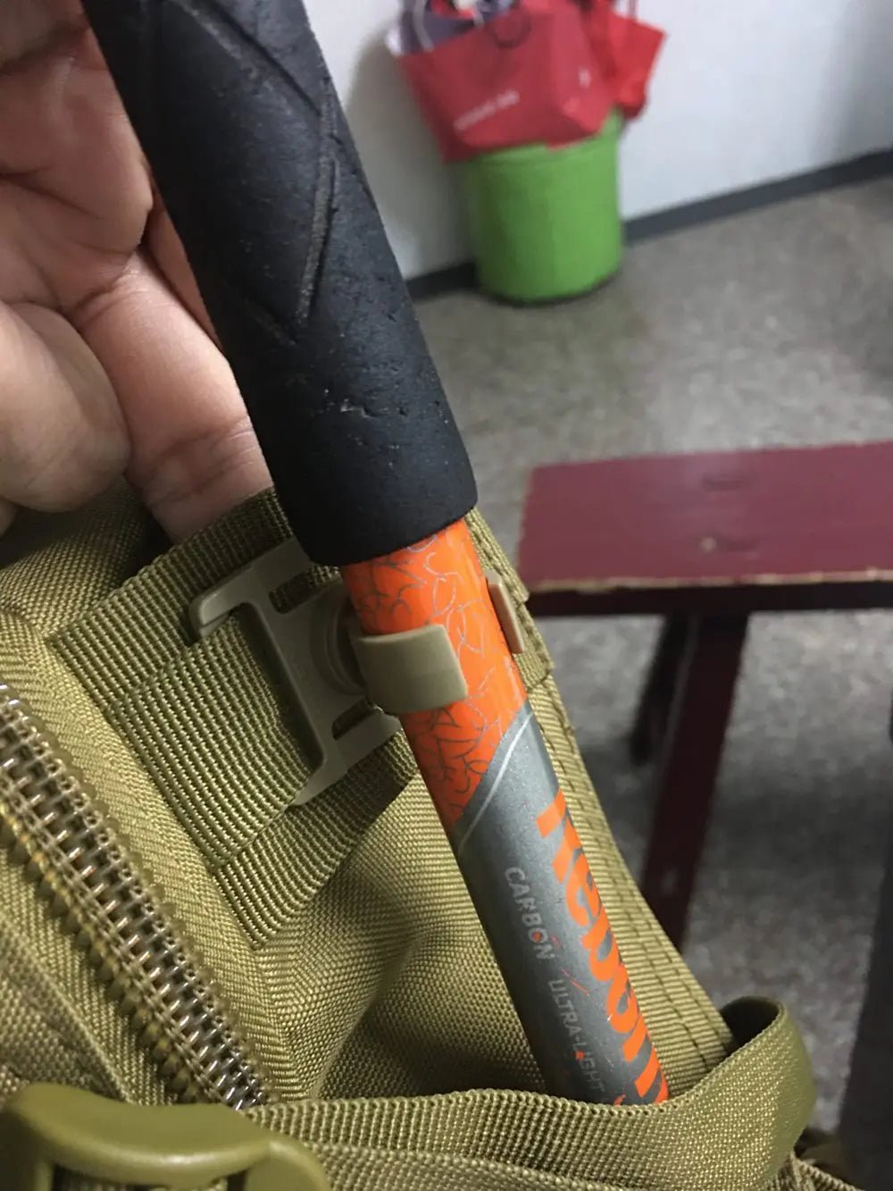 Ring Flashlight Work Backpack Lamp Outdoor Hike Climb Pack Light Holder Water Pipe Pole Tool Clamp Shoulder Tape Clip - Checkouts UK