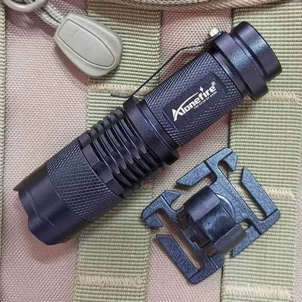 Ring Flashlight Work Backpack Lamp Outdoor Hike Climb Pack Light Holder Water Pipe Pole Tool Clamp Shoulder Tape Clip - Checkouts UK