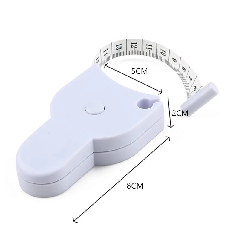 Self - tightening Body Measuring Tape Ruler 150cm/60 Inch Sewing Tailor Dressmaking Measure Ruler Meter Film for Waist Chest Legs - Checkouts UK