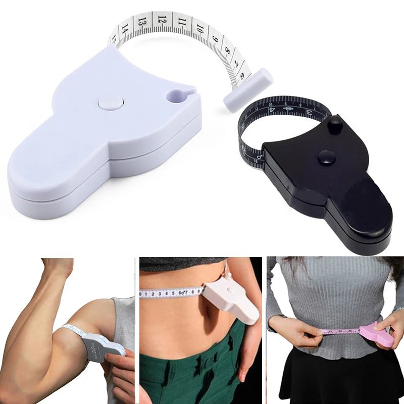 Self - tightening Body Measuring Tape Ruler 150cm/60 Inch Sewing Tailor Dressmaking Measure Ruler Meter Film for Waist Chest Legs - Checkouts UK