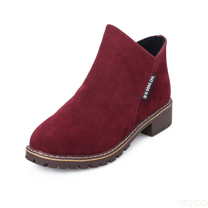 Shoes Women Fashion Thick Sole Ankle Boots Comfortable Plus Size Snow Boots for Women Female Platform Boots Botas De Mujer 2023 - Checkouts UK