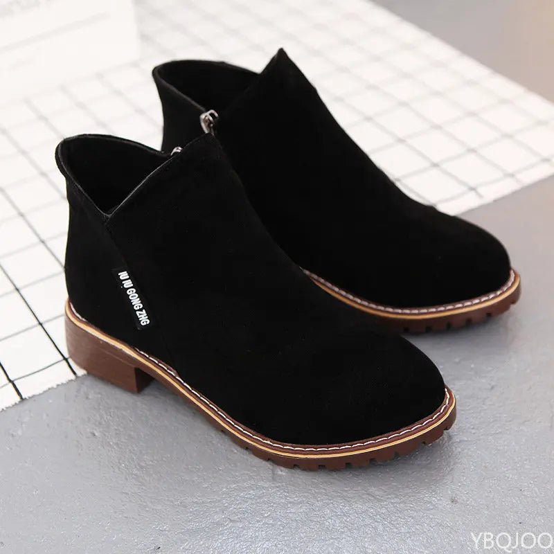 Shoes Women Fashion Thick Sole Ankle Boots Comfortable Plus Size Snow Boots for Women Female Platform Boots Botas De Mujer 2023 - Checkouts UK