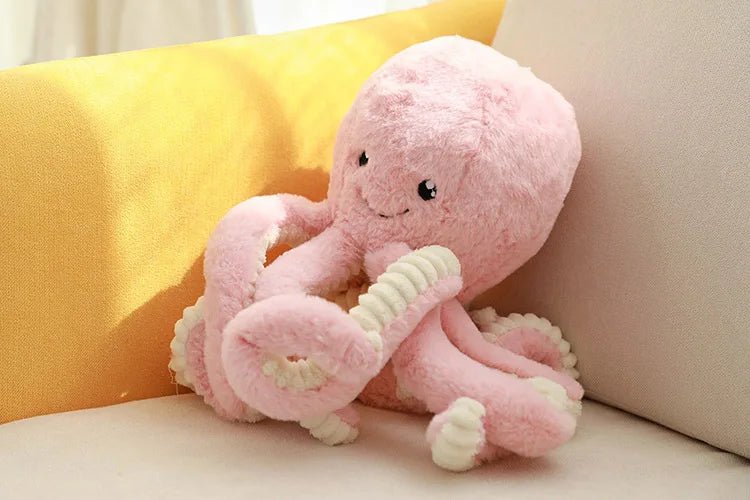 Simulation Octopus Doll Color Plush Toy Ocean Submarine Creature Squid Pet Sound Toy Decorative Ornaments Small Gifts Pet Toy - Furbury