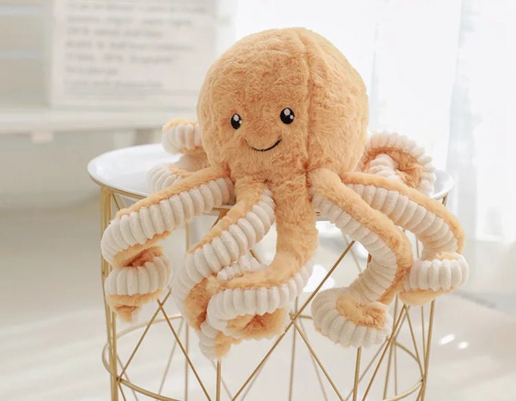 Simulation Octopus Doll Color Plush Toy Ocean Submarine Creature Squid Pet Sound Toy Decorative Ornaments Small Gifts Pet Toy - Furbury