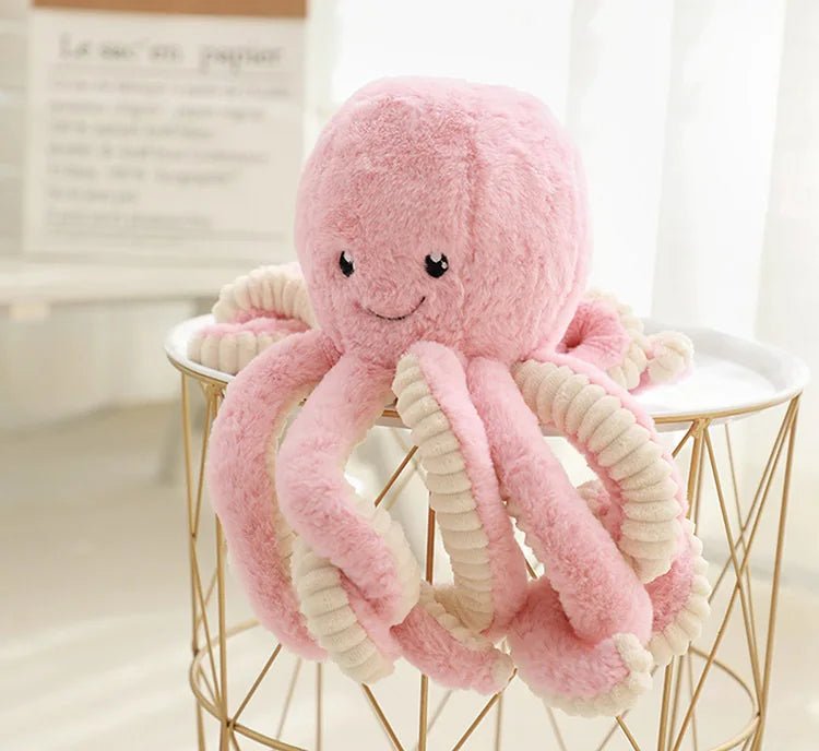 Simulation Octopus Doll Color Plush Toy Ocean Submarine Creature Squid Pet Sound Toy Decorative Ornaments Small Gifts Pet Toy - Furbury