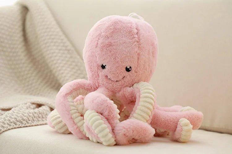 Simulation Octopus Doll Color Plush Toy Ocean Submarine Creature Squid Pet Sound Toy Decorative Ornaments Small Gifts Pet Toy - Furbury