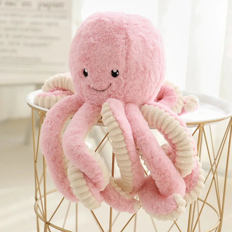 Simulation Octopus Doll Color Plush Toy Ocean Submarine Creature Squid Pet Sound Toy Decorative Ornaments Small Gifts Pet Toy - Furbury