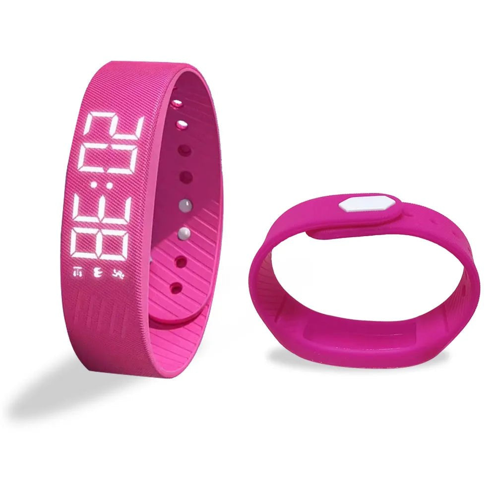 Smart Bracelet LED Digital Waterproof Smart Clock Smartband With running pedometer Monitor Smart Band Vibration Alarm Reminder - Checkouts UK