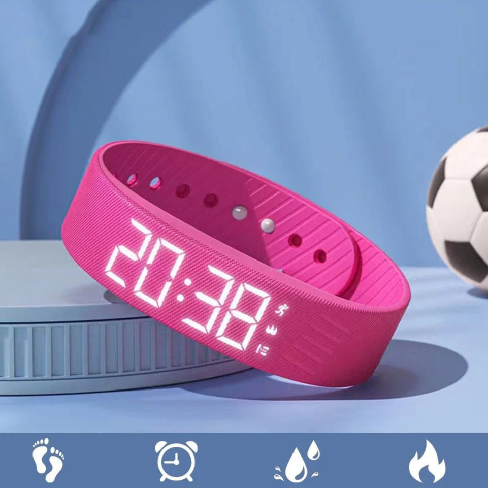 Smart Bracelet LED Digital Waterproof Smart Clock Smartband With running pedometer Monitor Smart Band Vibration Alarm Reminder - Checkouts UK