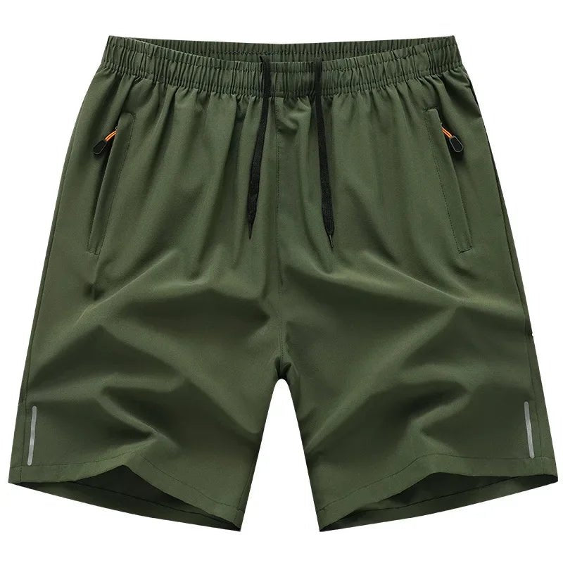 Summer Men Shorts Ice Silk Running Gym Sport Shorts Quick Dry Breathable Beach Short Pant Fitness Jogging Cool Casual Sportswear - Checkouts UK