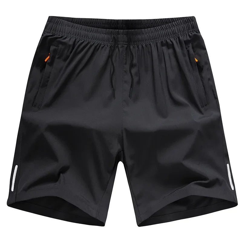 Summer Men Shorts Ice Silk Running Gym Sport Shorts Quick Dry Breathable Beach Short Pant Fitness Jogging Cool Casual Sportswear - Checkouts UK