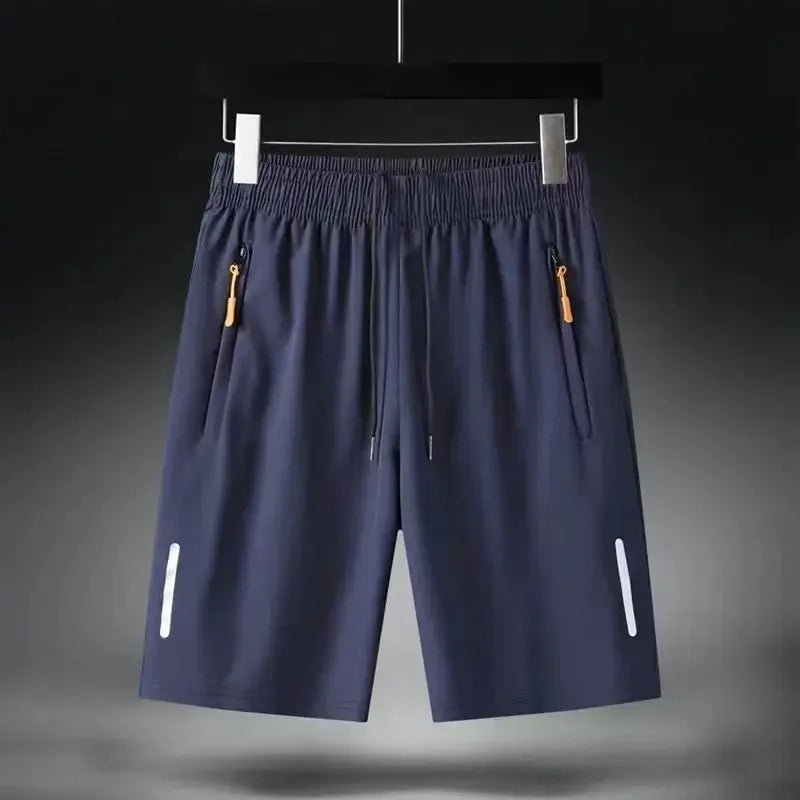 Summer Men Shorts Ice Silk Running Gym Sport Shorts Quick Dry Breathable Beach Short Pant Fitness Jogging Cool Casual Sportswear - Checkouts UK