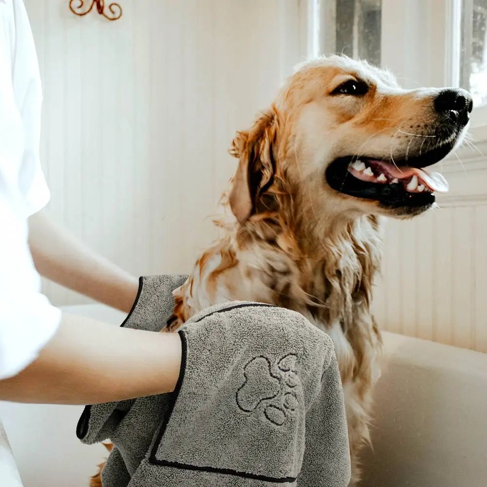 Super Absorbent Big Puppy Pet Dog Towel Bathrobe Bath Towels Quick - Drying Cat Bath Towel Bath Supplies Dog Towel Microfiber - Checkouts UK