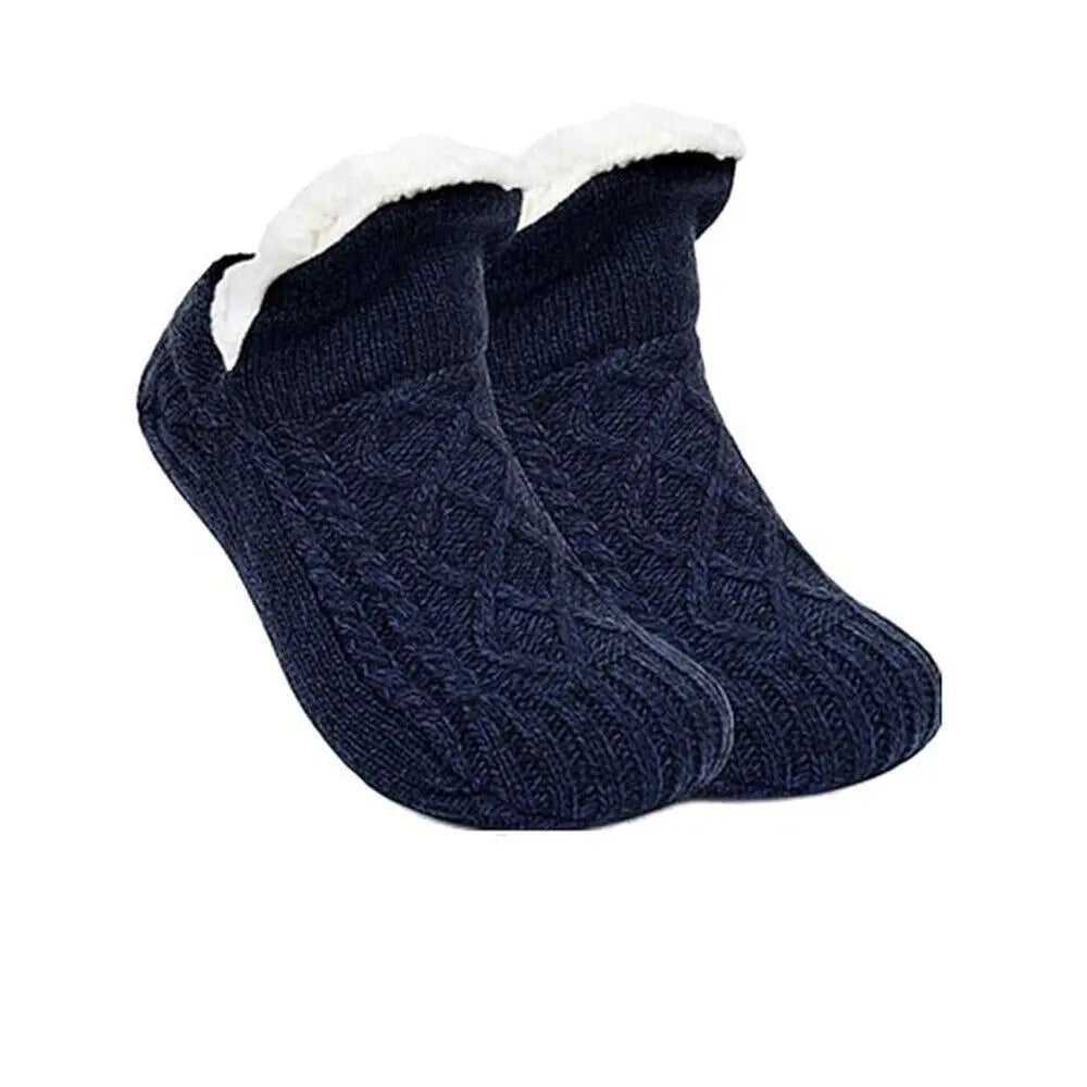 Super Warm Winter Non - slip Floor Socks Women Men Snow Socks Sleep Carpet Socks Slippers Socks Women Velvet Boot Unsiex Home Wear - Checkouts UK