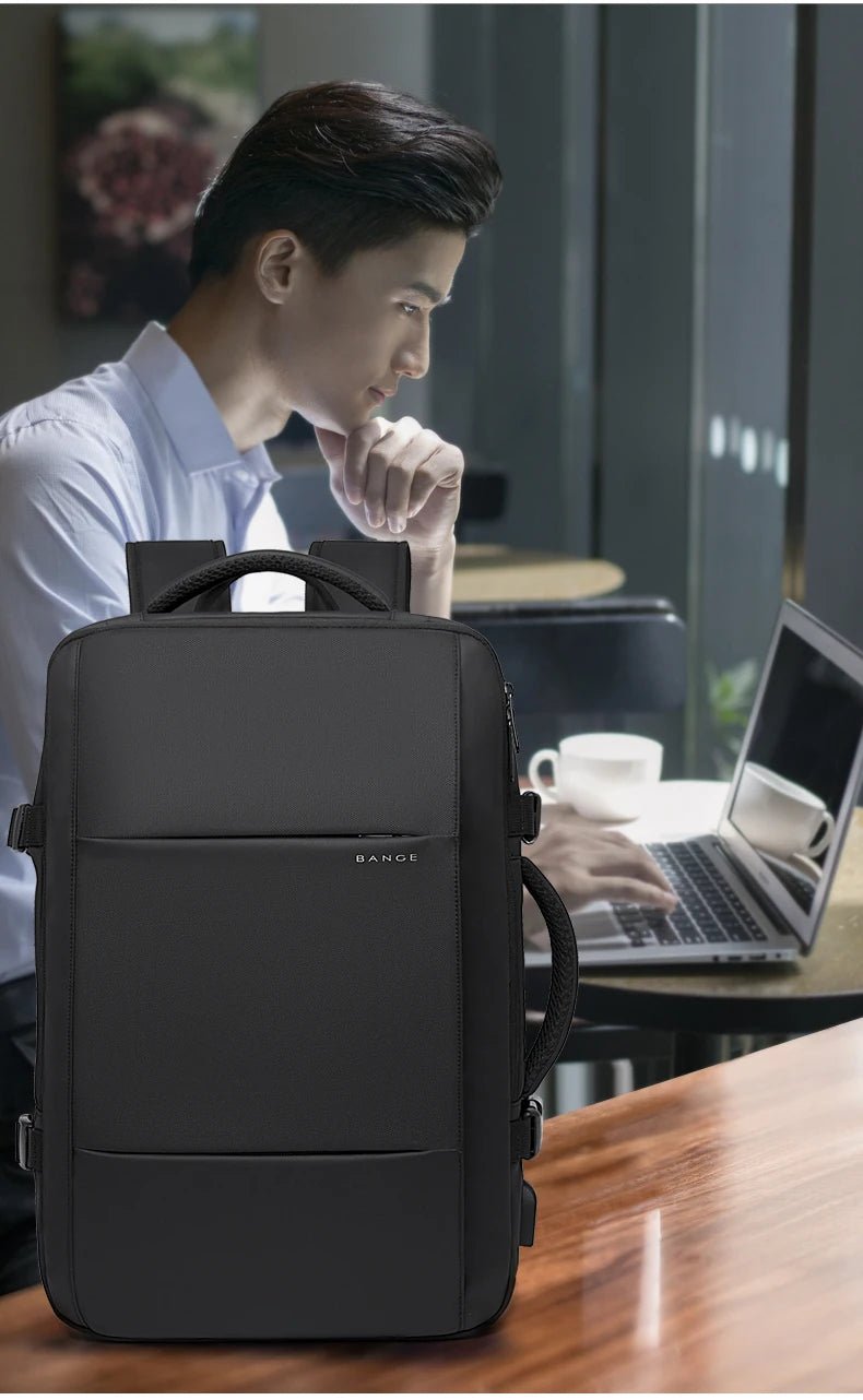 Travel Backpack Men Business Backpack School Expandable USB Bag Large Capacity 17.3 Laptop Waterproof Fashion Backpack - Checkouts UK