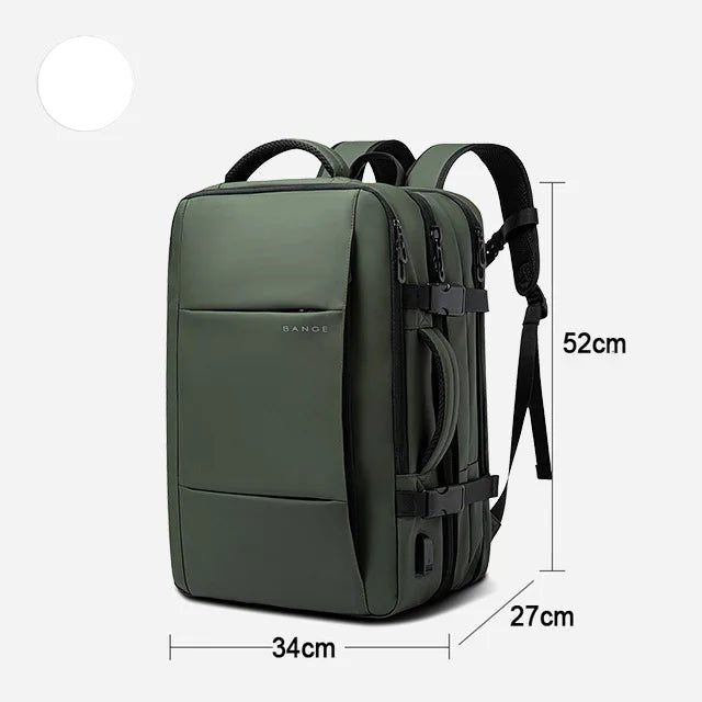 Travel Backpack Men Business Backpack School Expandable USB Bag Large Capacity 17.3 Laptop Waterproof Fashion Backpack - Checkouts UK