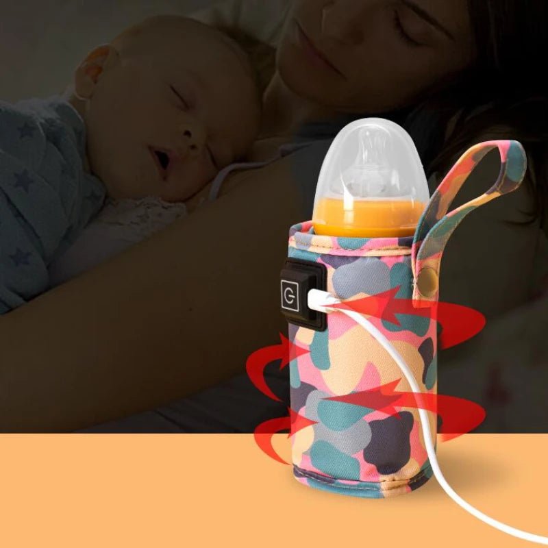 USB Milk Water Warmer Travel Stroller Insulated Bag Baby Nursing Bottle Heater Supplies for Outdoor botella de agua para niños - Checkouts UK