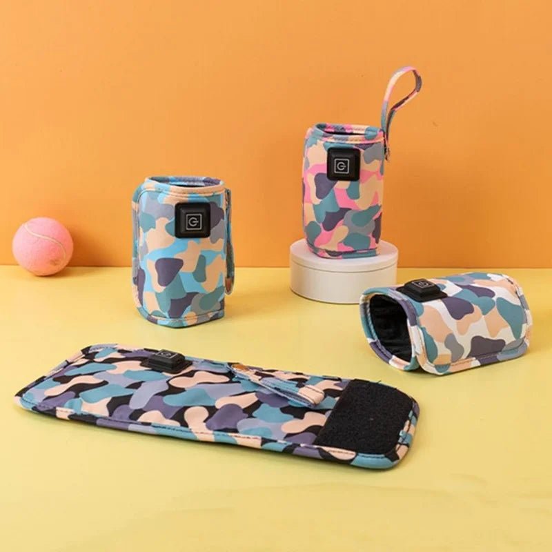 USB Milk Water Warmer Travel Stroller Insulated Bag Baby Nursing Bottle Heater Supplies for Outdoor botella de agua para niños - Checkouts UK