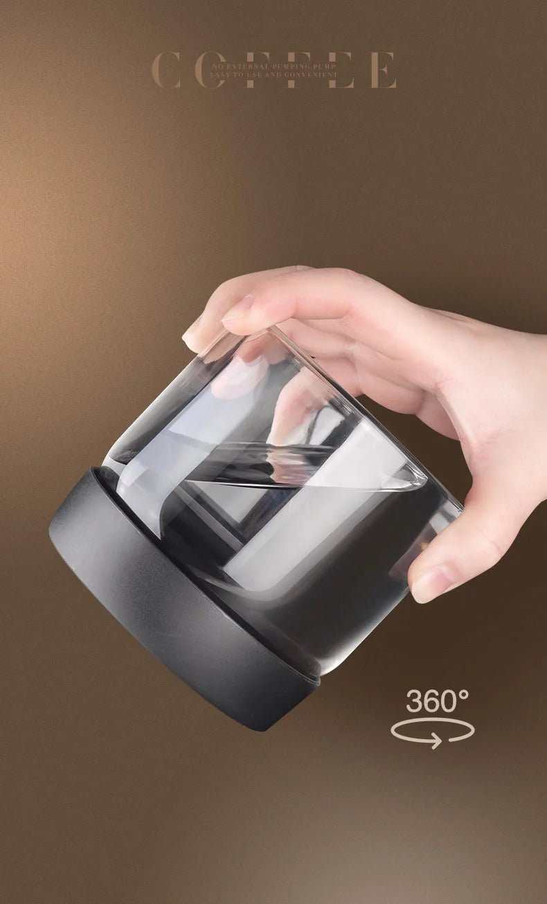 Vacuum Sealed Jug Coffee Beans Glass Airtight Canister Food Grains Candy Keep Fresh Storage Jar Kitchen Accessories - Checkouts UK