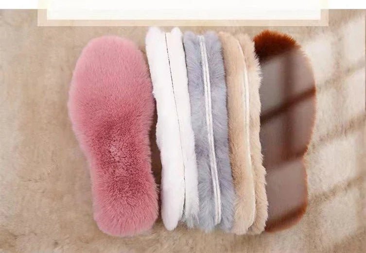 Warm Imitation Rabbit Fur Insoles Winter Warm Plush Men Women Insoles Soft Thick Winter Warm Insole Men's and Women's Insole - Checkouts UK