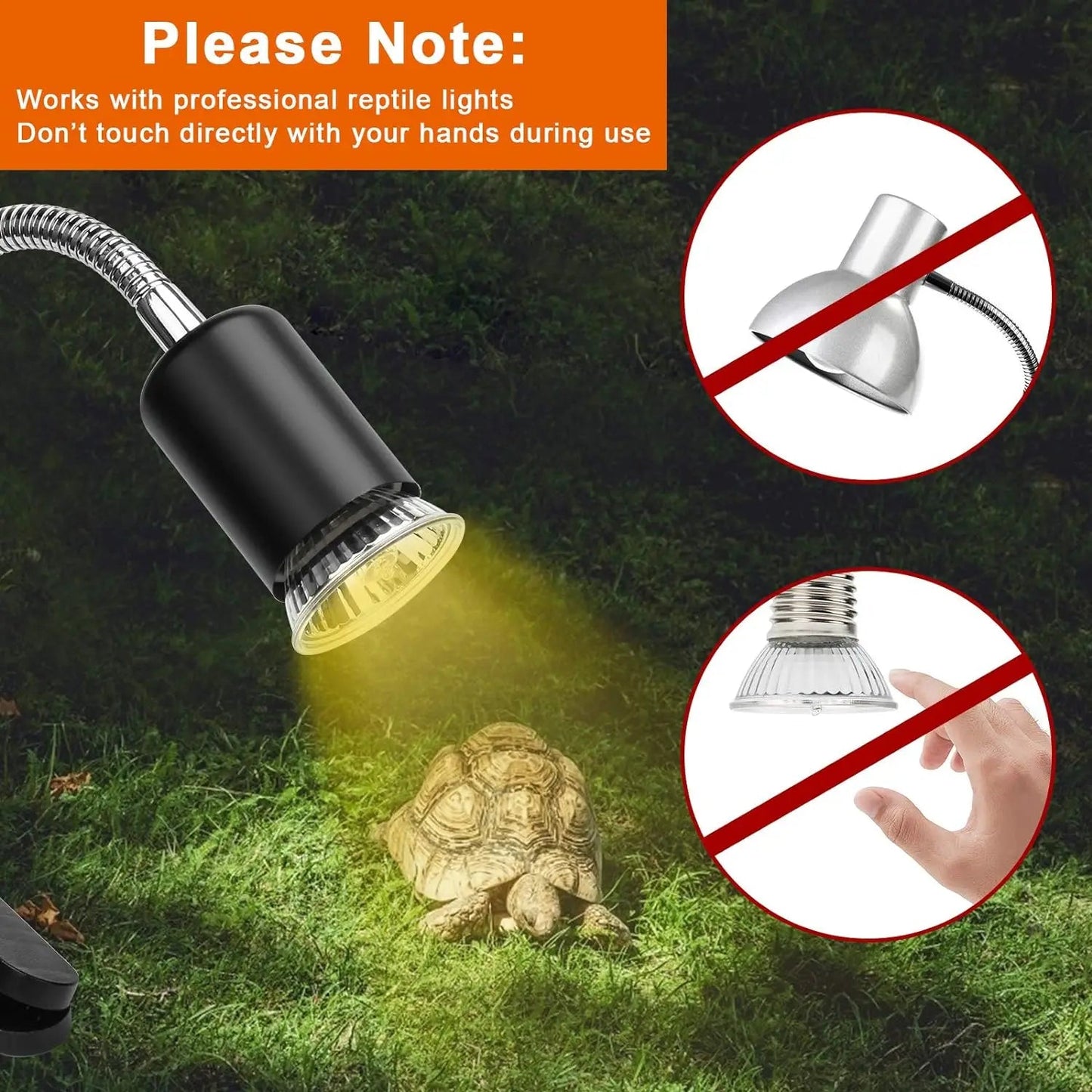 Wholesale Bulk 25/50/75W UVB Reptile Lamp Bulb Tortoise Basking UV E27 Bulbs Amphibians Pet Snake Lizard Heating Sunlamp Calcium Supplement - Furbury