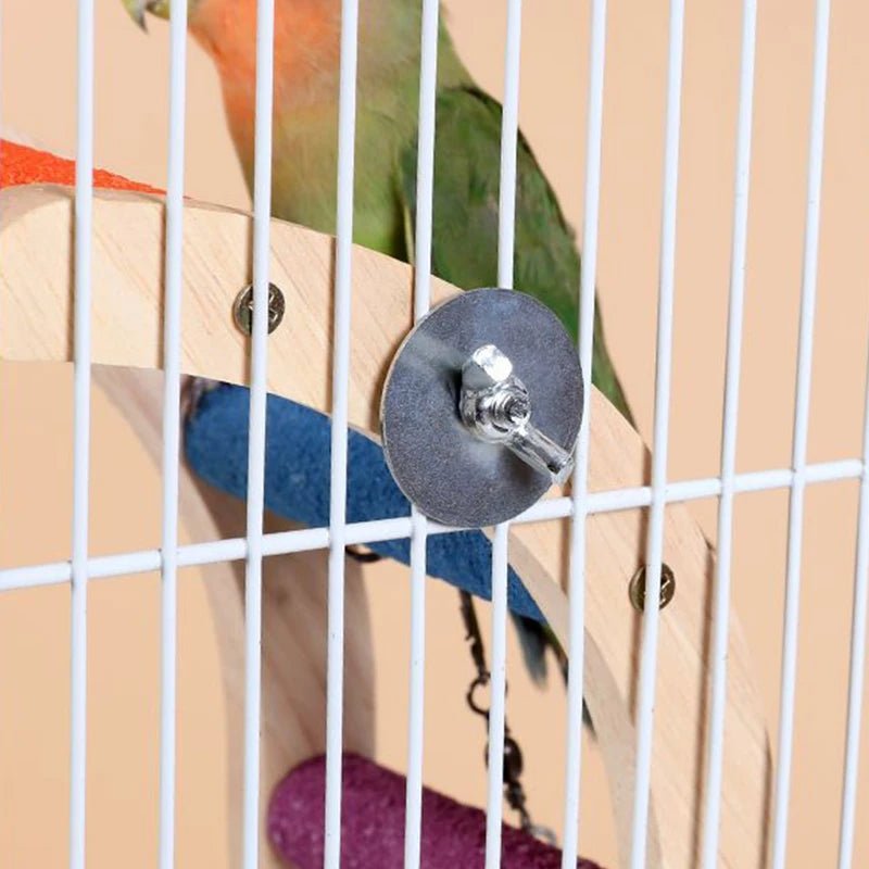 Wholesale Bulk 4/6/8 Step Bird Climbing Ladder Parrot Toy Ladder Bird Interaction Fun Climbing Toys Wooden Exercise Rack - Furbury