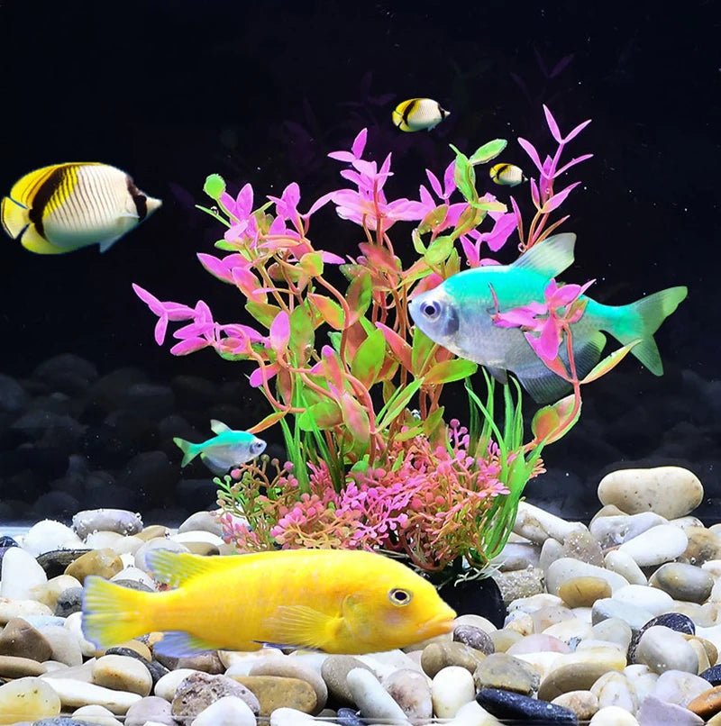 Wholesale Bulk Aquarium Artificial Decor Plants Simulation Water Weeds Ornament Fish Tank Plant Water Weeds Aquarium Grass Decoration 14cm - Furbury
