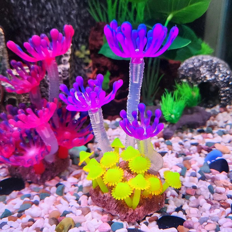 Wholesale Bulk Artificial Underwater Coral Aquarium Fish Tank Simulation Decoration Aquarium Backgrounds Plants Water Grass Decora Beautiful - Furbury